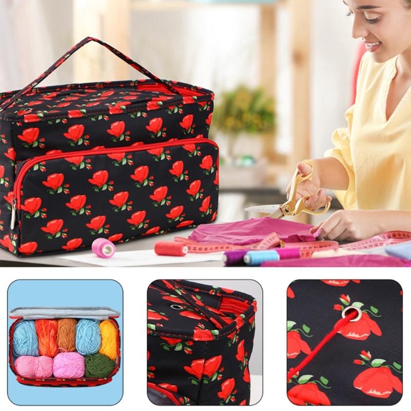 Yarn Holder Yarn Bag Crochet Bag Yarn Storage Organiser for Crochet Hook