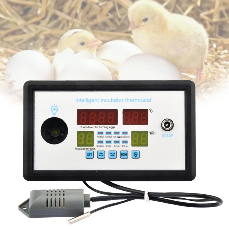 W9005 Egg Controller Incubator Multifunction Automatic Temperature & Humidity Control Thermostat for AC110-220V / DC 12V