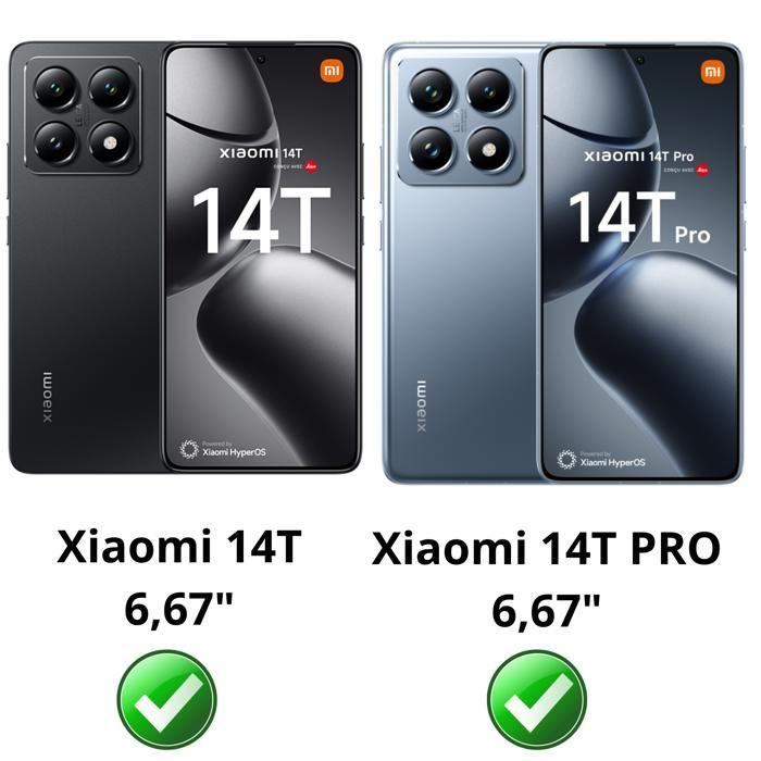 Tempered Glass - Phonillico® - Xiaomi 14T / 14T PRO - Pack of 2 - Scratch Resistant - Transparent