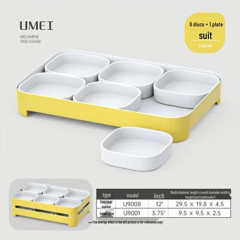 Jijun Two-Tone Melamine Tableware Set