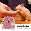 Tragbare Flanell-Weichtasche für kleine Haustiere zum Ausgehen für Hamster, Zuckergleiter, Eichhörnchen
