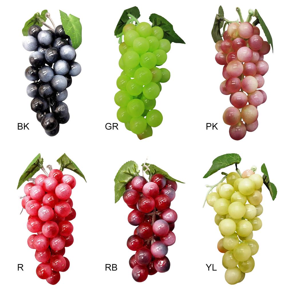 Lifelike Faux Grapes Bunch Display Ornament for Decorative Purposes In Homes Weddings Restaurants and Photo Shoots