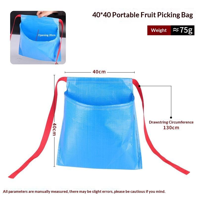 Fruit And Vegetable Picking Apron Garden Fruit Picking Bag Waterproof And Portable Agricultural Picking Waist Bag