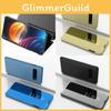 S10 Leather For Like Mirror Phone Cover Built In Stand Features Shockproof