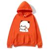 BuBu Panda’s Love Message To DuDu Bear Hoodie Kawaii Cartoon Graphic Sweatshirt Couple Clothes Men Women's Pullover