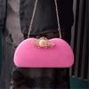 Women Girl Formal Evening Bag with Chain Banquet Purse Female Cocktail Handbag