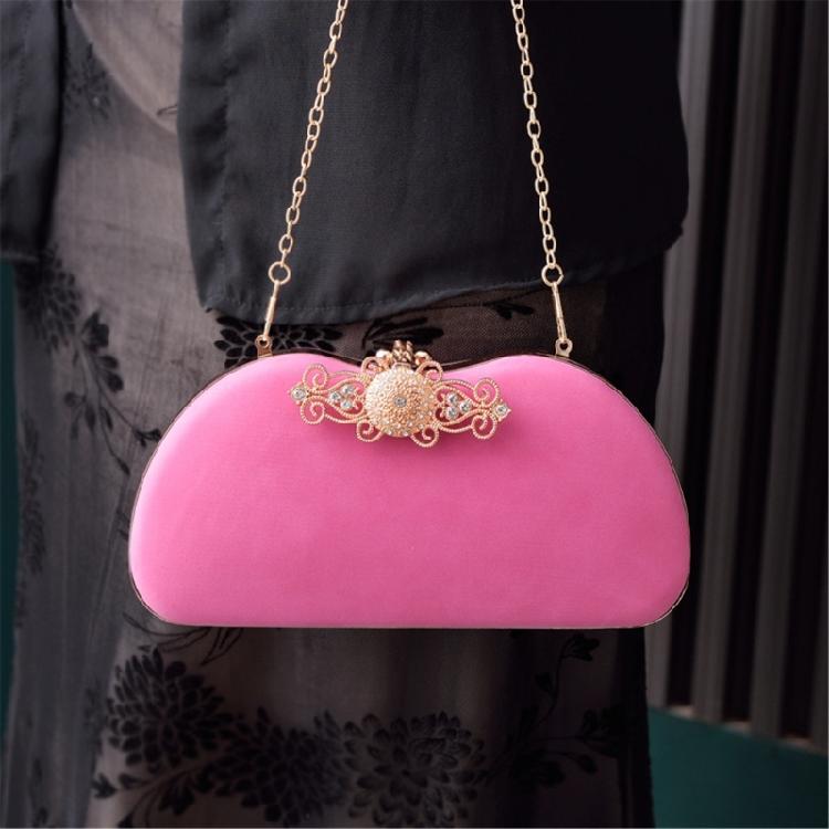 Women Girl Formal Evening Bag with Chain Banquet Purse Female Cocktail Handbag