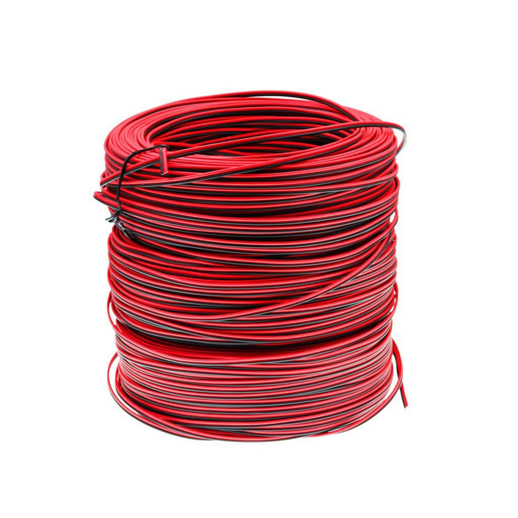 Flerbruks 80m 22AWG Dobbelleder Elektrisk Ledning Dekorasjon for LED-striper og Prosjekter i Livlig Farge