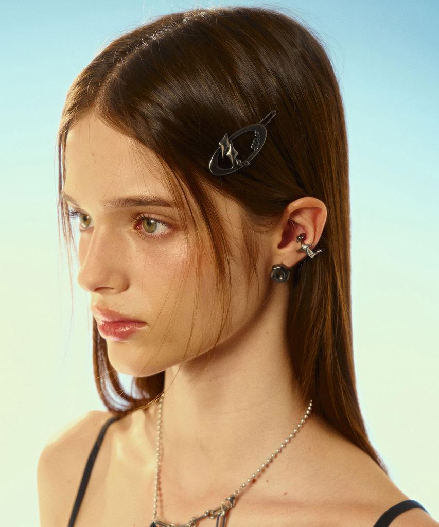 Sentiments No.485 [Black] Stud Stm Hair Pin