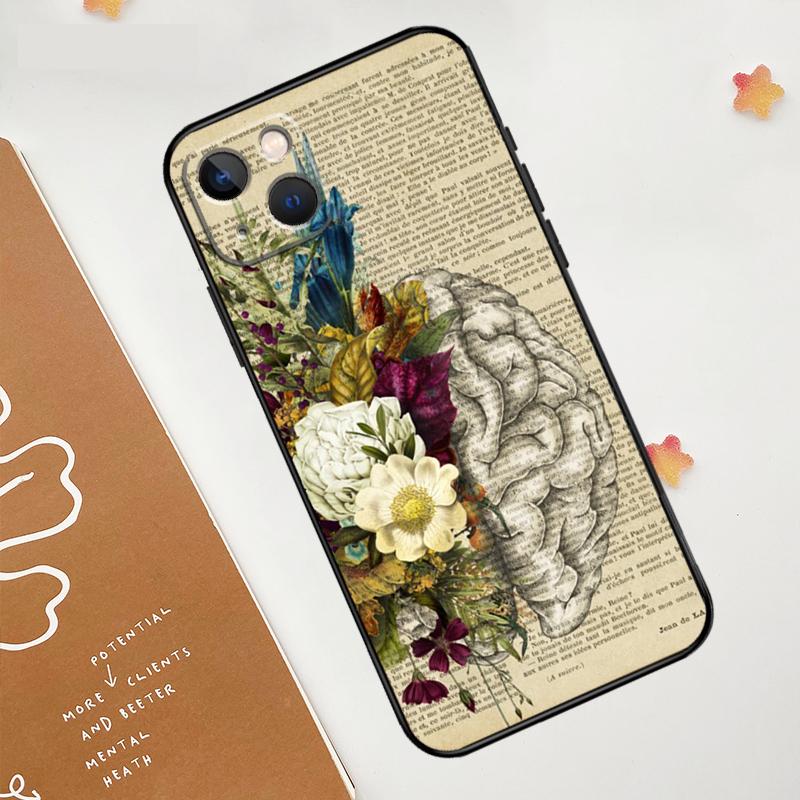 Anatomy Brain Case For iPhone 17 Pro Max 17 Air 16 15 14 13 12 11 Pro Max Plus Mini 16e Funda Cover
