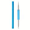 Stainless Steel Portable Silicone Acne Needle Double Head Beauty Squeezing Picking Blackhead Needle Acne Needle
