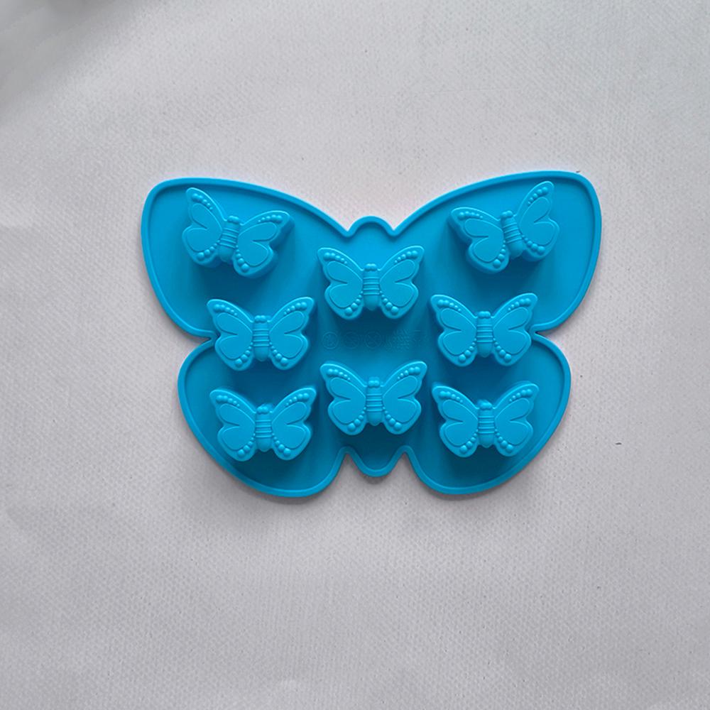 1pc 8Cavity Butterfly Silicone Baking Mold Non Stick Cake Chocolate Mould Oven Microwave DIY Baking Tool for Home Kitchen Bakers