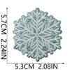 Winter Snowflake Embroidery Cloth Sticker Ironing Holiday Decoration Accessories Scarf Luggage Embellishment Snowflake Repair Embroidery Patch