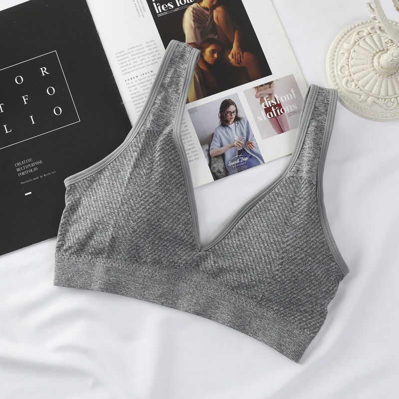 Backless Sports Bra for Teenage Girls Wirefree PushUp Cami Lifting SideSupport Sling Tank Top Shockabsorbing Cami