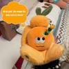 Orange Creative Simulation Fruit Series Plush Toy Keychain Pendant Funny Expressions Adorable Stuffed Doll