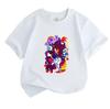 Kids Boys Girls 100% Cotton Crew Neck Short Sleeve T-Shirt, Cool Anime Hedgehog Game Themed Printed Casual Tees for Children Birthday Gift Daily Wear