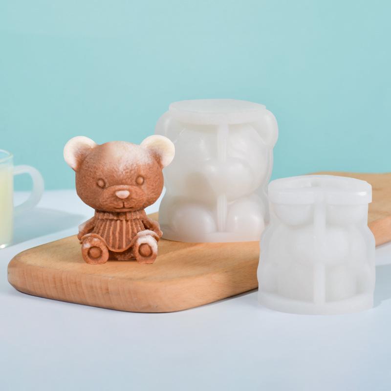 Sanxin Kleiner Bär Silikon Eiswürfel- & Mousseform für DIY Milchtee & Kaffee