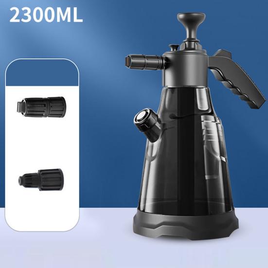 Pistolet pianowy do mycia samochodu z 2 dyszami Pojemność 2,3 l Podlewanie roślin Czyszczenie Ręczny pistolet pianowy Myjka ciśnieniowa Butelka do spryskiwania