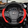 Ultra-Thin Genuine Leather Steering Wheel Cover Lexus ES200 ES300h RX350 NX200 CT200 UX260 Universal Fit 38cm Diameter