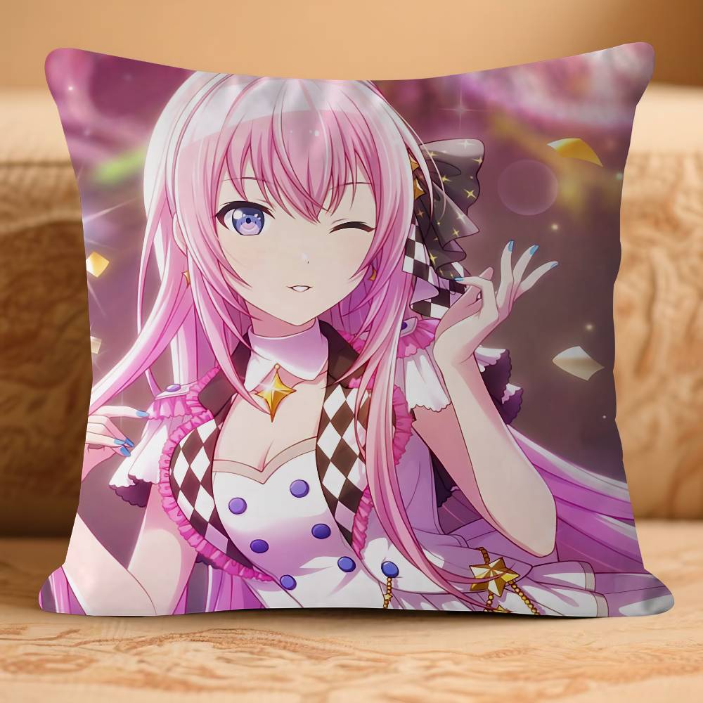 Pjsk Megurine-Luka Pillowcase Toon Gift Cushion Cover Bedroom Home Sofa Chair Seat Decor Pillow Case