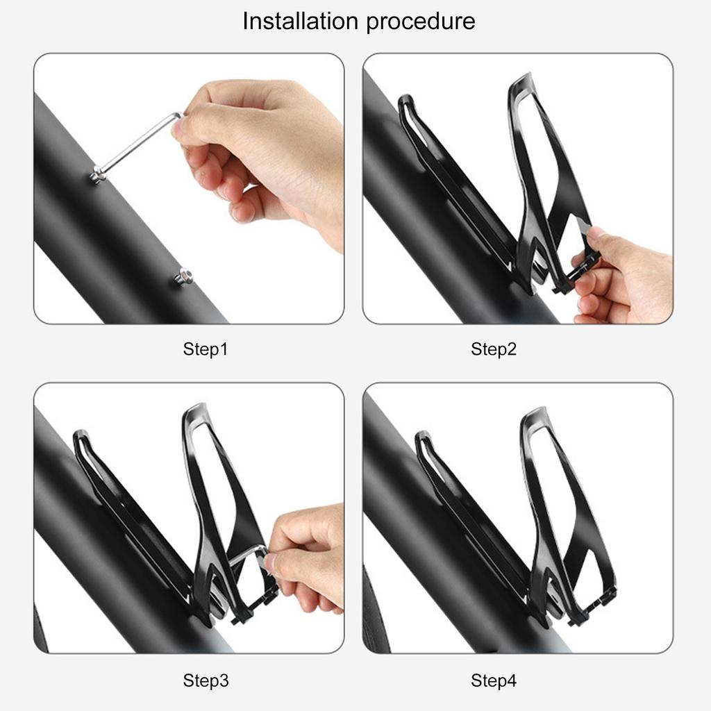 Bike Water Bottle Holder Secure Retention System Lightweight Bicycles Flasks Cage Water Bottle Rack for Mountain Bike