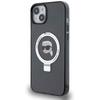 Karl Lagerfeld Klhmp15Shmrskhk Iphone 15 / 14 / 13 6.1 Czarny/Black Hardcase Ring Stand Karl Head Magsafe