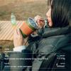 Stainless Steel Portable Camping Coffee Cup with Lid and Straw