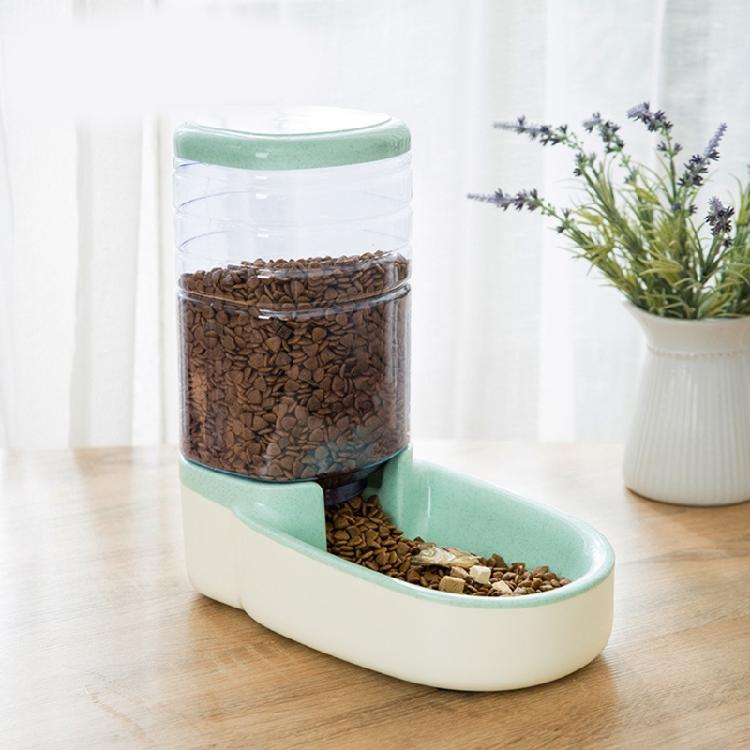 Elevated Feeder Automatic Water Supply System Detachable Metal Bowl Slip Resistant Base For Pet