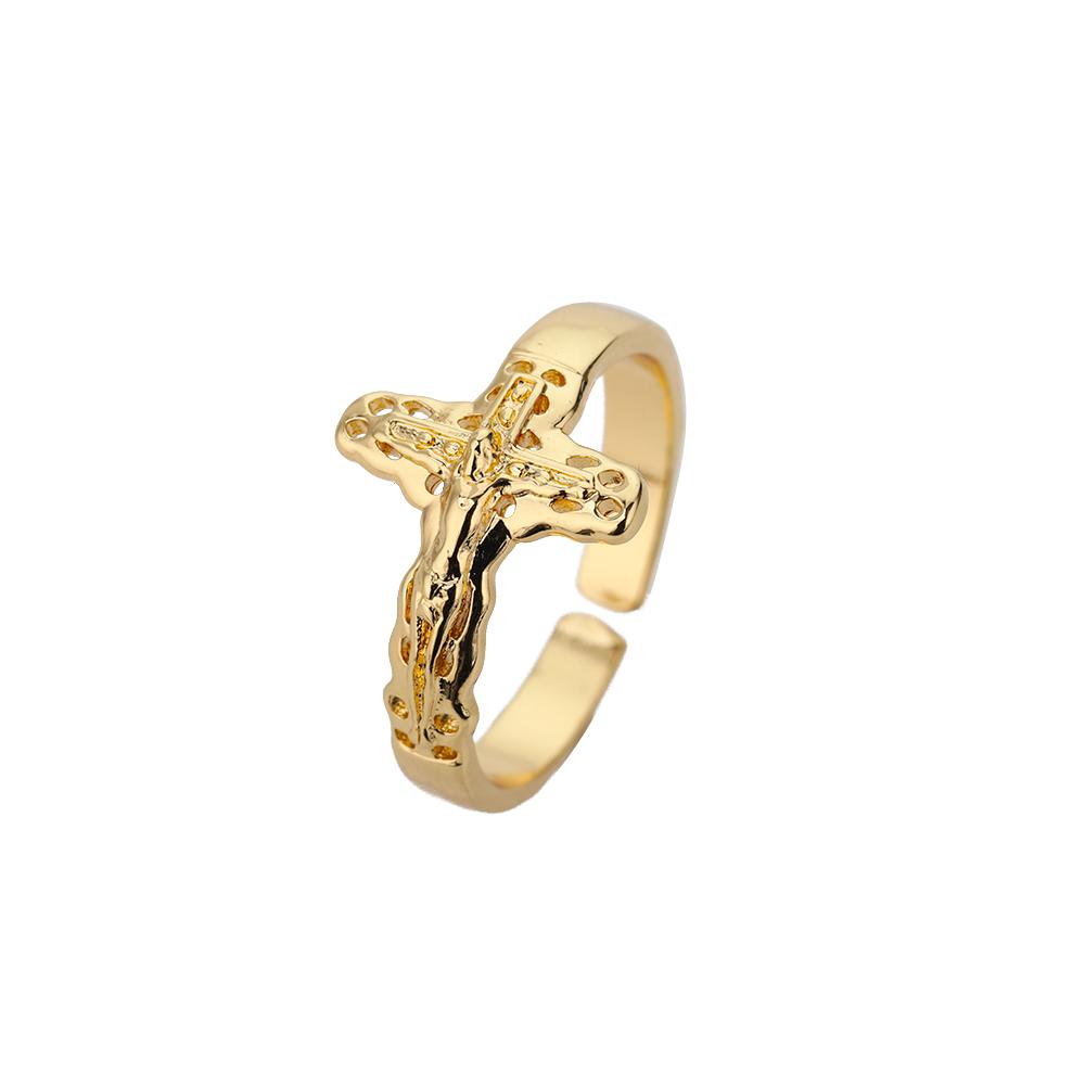 Zircon Double Cross Rings For Woman Stainless Steel Gold Color Shiny Opening Ring New Luxury Fashion Wedding Zircon Gift Bague
