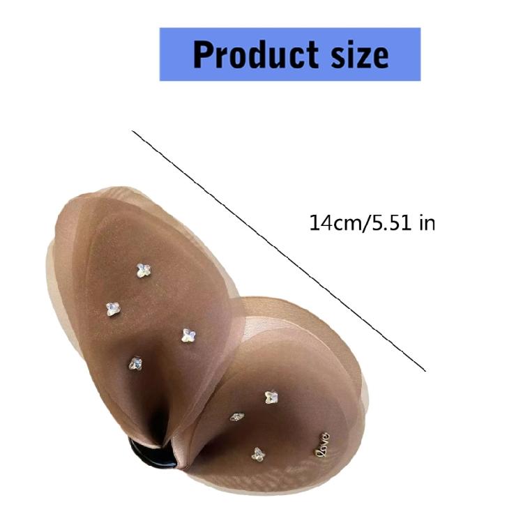 Summer Mesh Hair Bows Clip For Women Fashionable Hairpins Secure Barrettes Design Lightweight Comfortable Wear