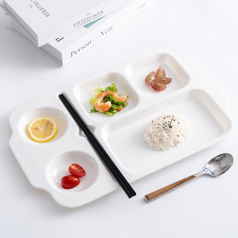 

Yangge Melamine Rectangular 6-Compartment Divided Meal Tray (10-Pack)