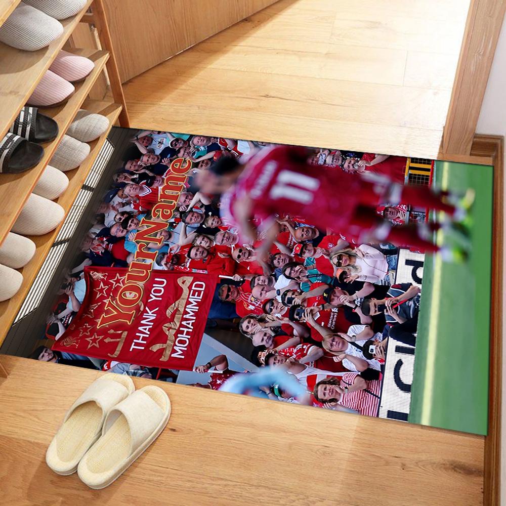 Liverpool Customize Your Name Area Rug Perfect for Playrooms Living Rooms Entryway Study room Antislip Carpet Office home decor