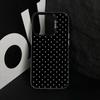 Classic Polka Dot Phone Case For iPhone 17,16,15,14,13,12,11 Plus,Pro Max,XS,Colorful Silver Black Cover