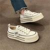 Platform Canvas Shoes 22 New Small Retro Hong Kong Style Canvas Shoes Low Top Board Shoes Lightweight