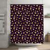 Animal Print Shower Curtain Black Gold Purple Leopard Design for Bath Decor in Bathroom Accessories from Home Garden