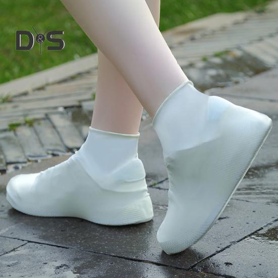 1 pár návleků na boty do deště Vodotěsné Zesílené Silikonové Lehké Skládací Provedení Snadno se Čistí Vysoká Elasticita Návlek na holínky