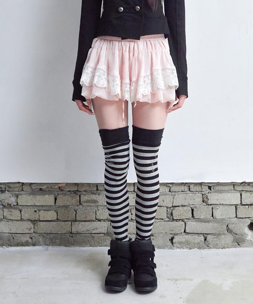 Elf Elf Elf Archives Bohemian Lace Skirt [Pink]