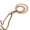 Fashion Color Double Circle Round Necklace Double Circle Sweater Chain