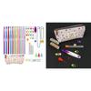 Crochet Hooks Sets Aluminum Alloy Knitting Needle Kits for Arthritic Hands with Ergonomic Grip Handle and Smooth Tip