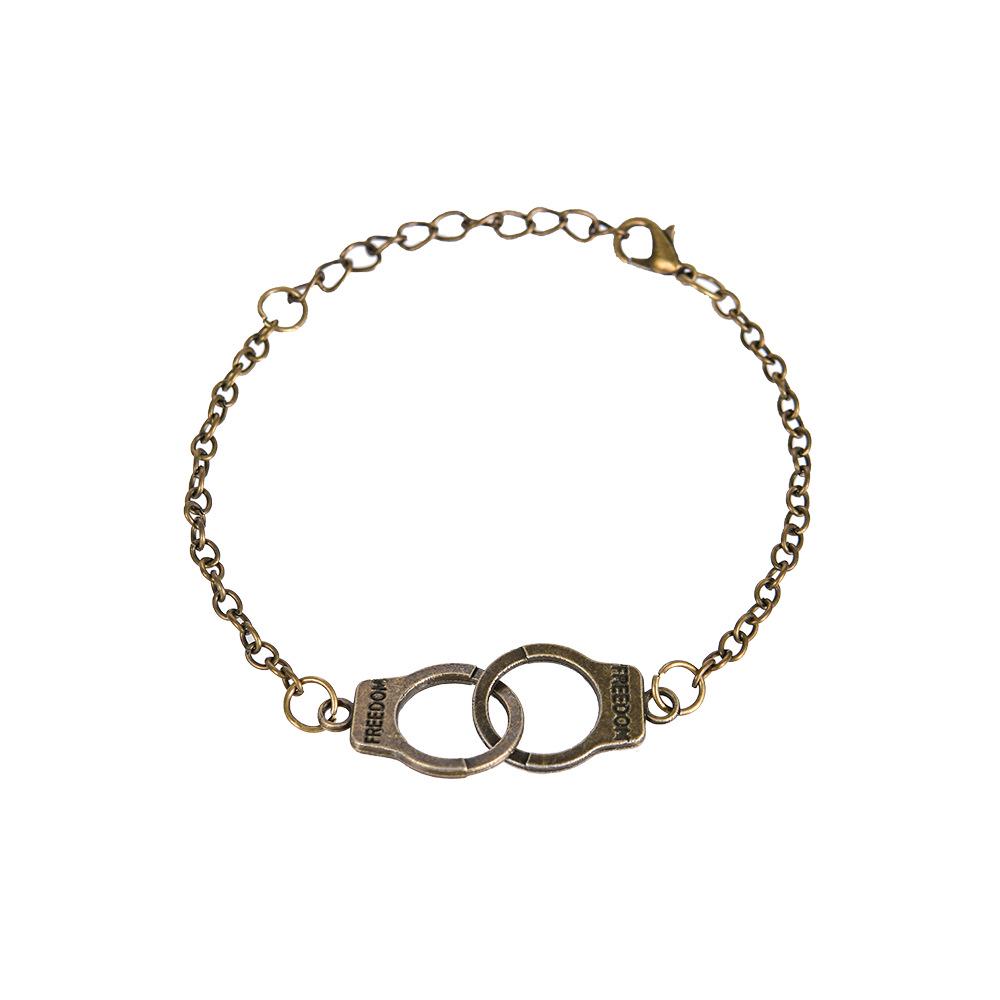 Retro Fifty Shades of Grey Handcuffs Bracelet and Necklace