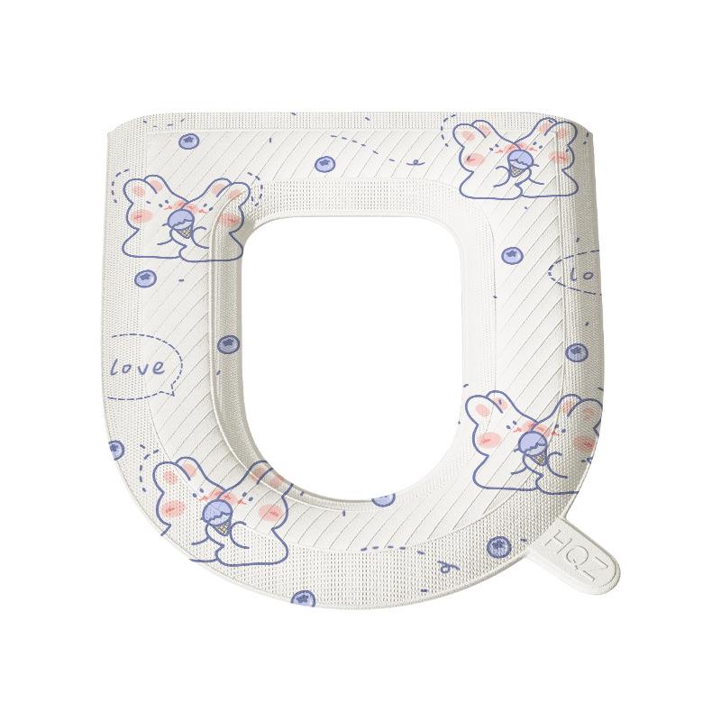 EVA Waterproof Universal Toilet Seat Cushion - Cute, Washable Foam Pad for All Seasons