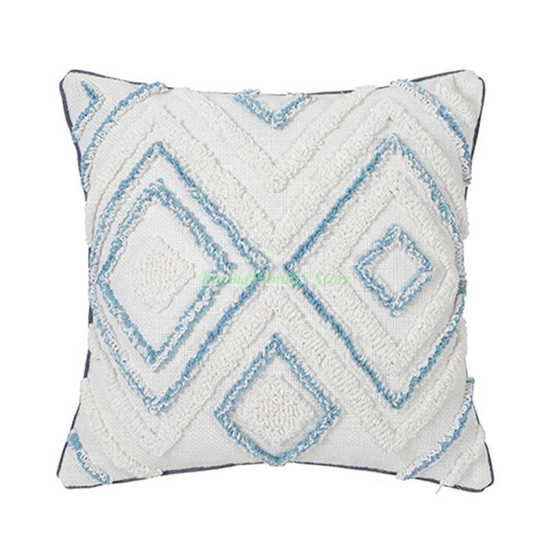 

24TE Плетеная Пушистая Бохо Наволочка для Подушки Геометрический Узор Подушка для Чехла Наволочка в Стиле Кантри для Дивана Дивана Спальни Автомобиля