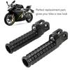 Motorcycle Front Footpegs Footrests Pedals CNC Aluminum Alloy Replacement for CFMOTO 650NK 400NK 250NK 150NK 650MT 800MT Black