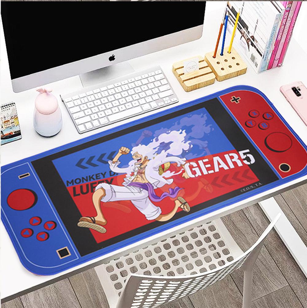 1ks Oficiálně licencovaná podložka pod myš a klávesnici One Piece Gear 5 Luffy - Velká herní podložka na stůl - Anime periferní dárek