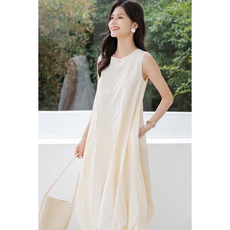 MOKANA Urban Casual Sleeveless A-line Midi Dress MKNJD3391