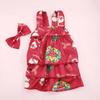 Gonna con cinturino per cani di Natale Gonna per abbigliamento autunnale/invernale per cani Gonna per abbigliamento per gatti Abbigliamento a quadri natalizi Vestiti per cani di piccola taglia