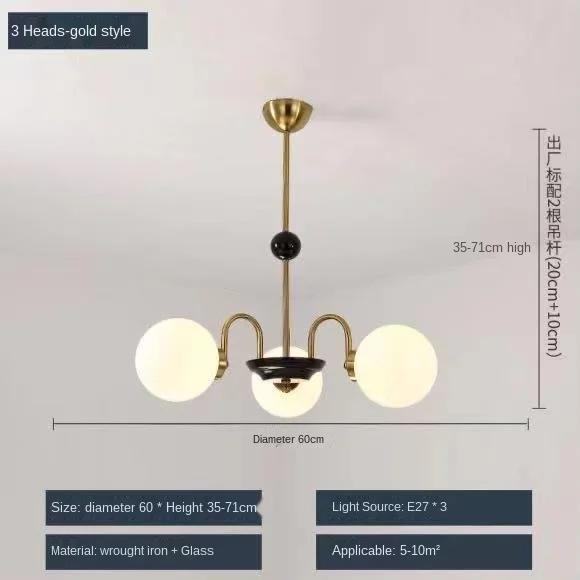 

Современная люстра для гостиной, светильник Nordic Glass BaLL, люстра из золота/хрома, люстра, светильник Lampara