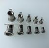304 Stainless Steel Flat Head Vertical Grain Rivet Nut, Zinc-Plated Iron Riveting Nut