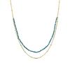 Collier De Cristal Vert Luxenter Fini En or Jaune 18K - Miwa