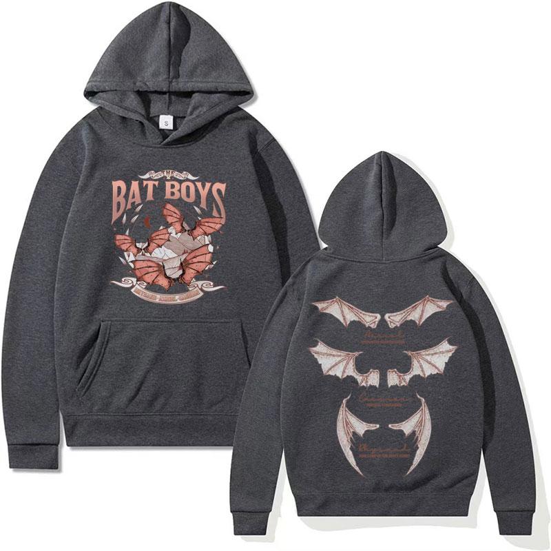 Heißer Verkauf The Bat Boys The Night Court Acotar Hoodie Herren Damen Harajuku Oversized Kapuzenpullover Azriel 90er Retro Modetrend Sweatshirt